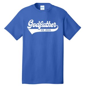 Godfather Est 2024 New Godfather Funny FatherS Day Gift Tall T-Shirt