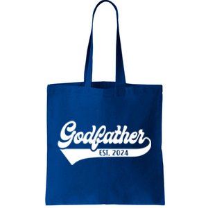 Godfather Est 2024 New Godfather Funny FatherS Day Gift Tote Bag