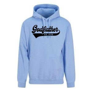 Godfather Est 2024 New Godfather Funny FatherS Day Gift Unisex Surf Hoodie