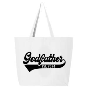 Godfather Est 2024 New Godfather Funny FatherS Day Gift 25L Jumbo Tote