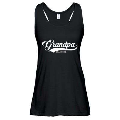 Grandpa Est 2025 Baseball Team Font Ladies Essential Flowy Tank
