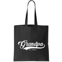 Grandpa Est 2025 Baseball Team Font Bag