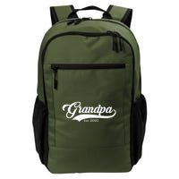 Grandpa Est 2025 Baseball Team Font Backpack