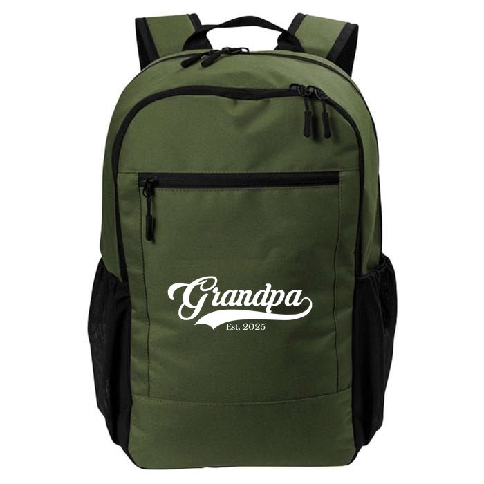 Grandpa Est 2025 Baseball Team Font Backpack