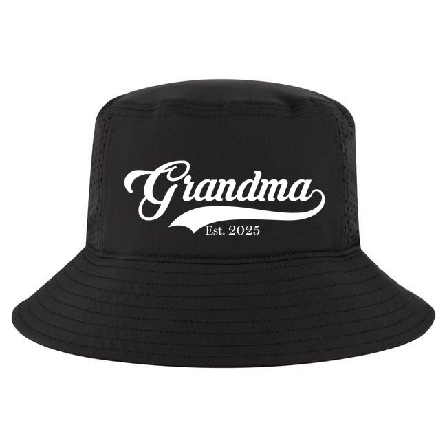 Grandma Est 2025 Baseball Team Font Cool Comfort Performance Bucket Hat