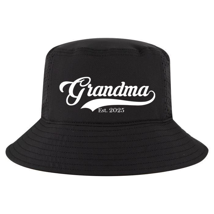 Grandma Est 2025 Baseball Team Font Cool Comfort Performance Bucket Hat