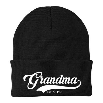 Grandma Est 2025 Baseball Team Font Beanie