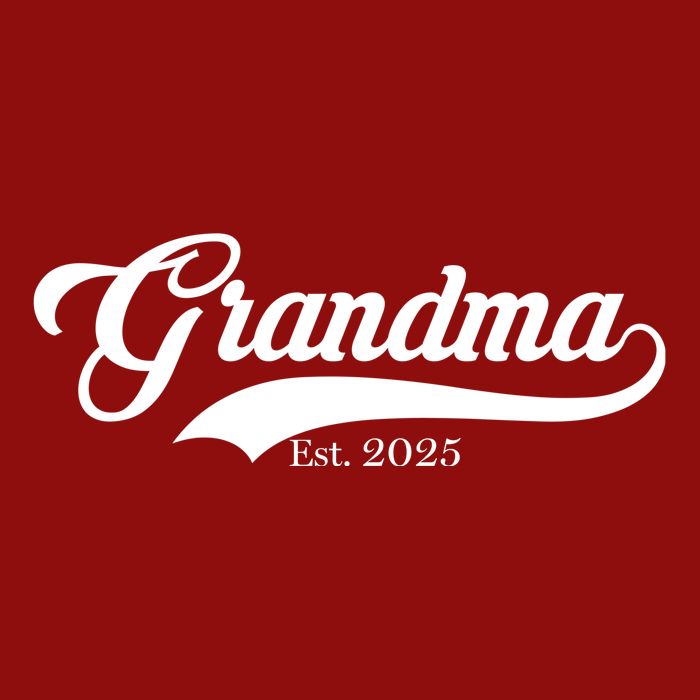 Grandma Est 2025 Baseball Team Font Cooling Performance Long Sleeve Crew