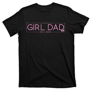 Girldad Est 2024 Newborn Daddy Father Baby T-Shirt