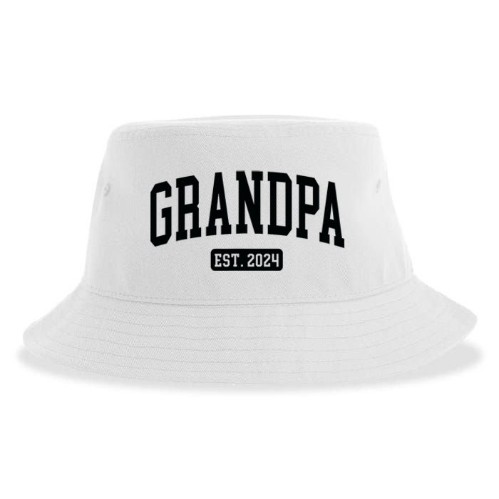 Grandpa Est. 2024 Sustainable Bucket Hat