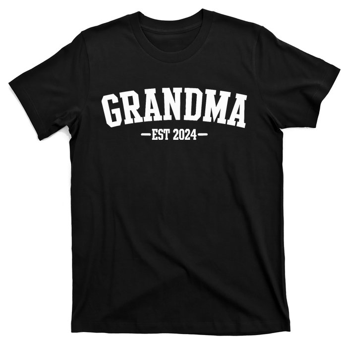 Grandma Est 2024 Promoted To Grandma 2024 For Grandmother T-Shirt