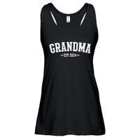 Grandma Est 2024 Promoted To Grandma 2024 For Grandmother Ladies Essential Flowy Tank