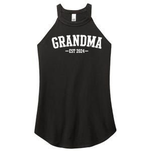 Grandma Est 2024 Promoted To Grandma 2024 For Grandmother Women's Perfect Tri Rocker Tank