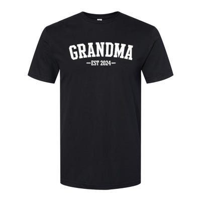 Grandma Est 2024 Promoted To Grandma 2024 For Grandmother Softstyle® CVC T-Shirt