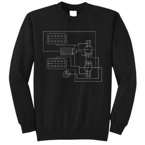 Guitar Electronics 2 Humbuckers Wiring Diagram Guitar Tech Tall Sweatshirt