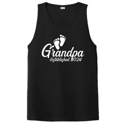 Grandpa Established 2024 Baby Footprints PosiCharge Competitor Tank