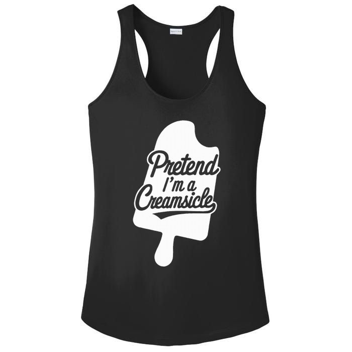 Group Easy Adult Halloween Costumes Pretend IM A Creamsicle Ladies PosiCharge Competitor Racerback Tank