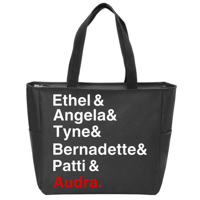 Gypsy Ethel Angela Tyne Bernadette Patti Audra Zip Tote Bag