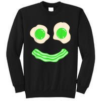 Green Eggs and Bacon Ham Smile Face Brunch Breakfast Costume Sweatshirt