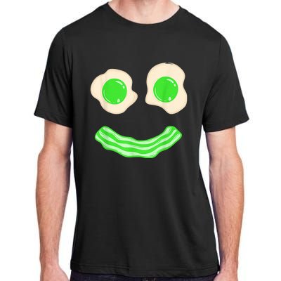 Green Eggs and Bacon Ham Smile Face Brunch Breakfast Costume Adult ChromaSoft Performance T-Shirt