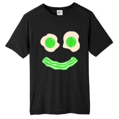 Green Eggs and Bacon Ham Smile Face Brunch Breakfast Costume Tall Fusion ChromaSoft Performance T-Shirt