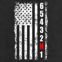 Gear Shift Racing Flag Neutral 7 Panel Mesh Trucker Snapback Hat