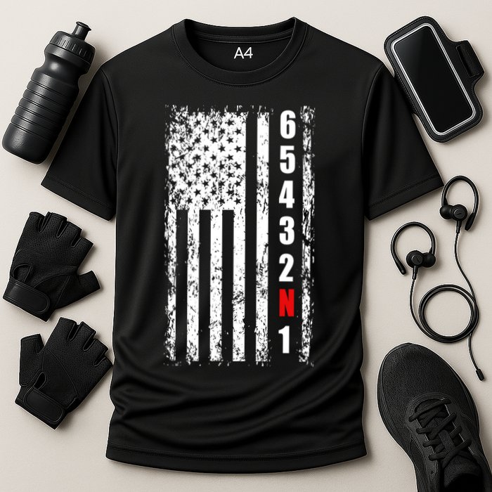Gear Shift Racing Flag Neutral Cooling Performance Crew T-Shirt