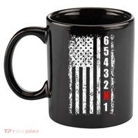 Gear Shift Racing Flag Neutral 11oz C Handle Ceramic Mug