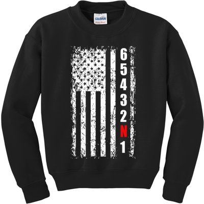 Gear Shift Racing Flag Neutral Kids Sweatshirt