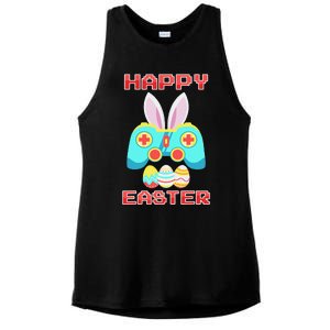 Gamer Easter Bunny Controller Easter Day Ladies PosiCharge Tri-Blend Wicking Tank