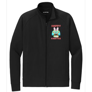 Gamer Easter Bunny Controller Easter Day Stretch Full-Zip Cadet Jacket