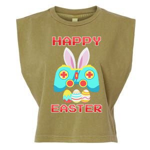 Gamer Easter Bunny Controller Easter Day Garment-Dyed Women's Muscle Tee