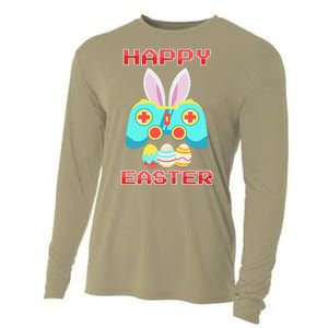 Gamer Easter Bunny Controller Easter Day Cooling Performance Long Sleeve Crew