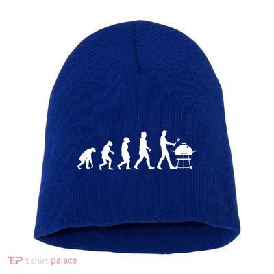 Grillers Evolution Barbecue Party Grilling Bbq Cute Gift Short Acrylic Beanie