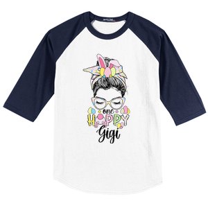 Grandmother Easter Bunny Gigi happy Easter Day Baseball Sleeve Shirt