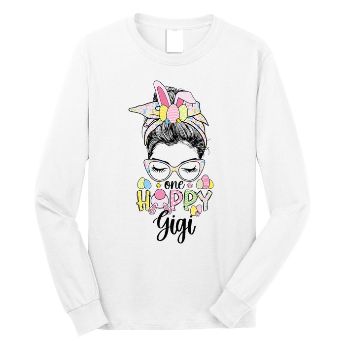 Grandmother Easter Bunny Gigi happy Easter Day Long Sleeve Shirt