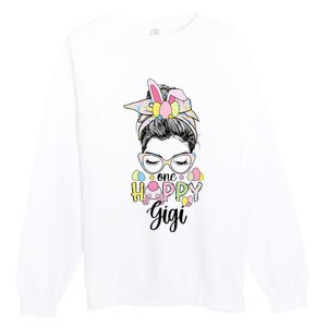 Grandmother Easter Bunny Gigi happy Easter Day Premium Crewneck Sweatshirt