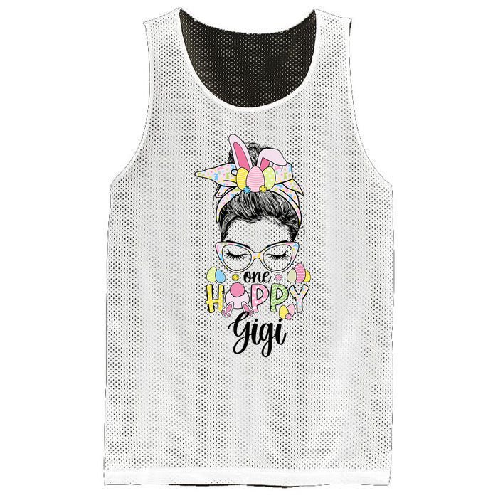 Grandmother Easter Bunny Gigi happy Easter Day Mesh Reversible Basketball Jersey Tank