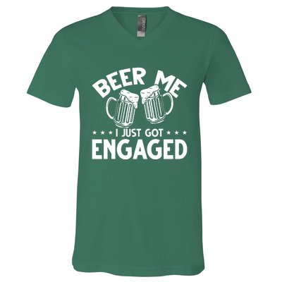 Got Engaged Beer Me V-Neck T-Shirt