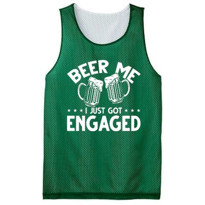 Got Engaged Beer Me Mesh Reversible Basketball Jersey Tank