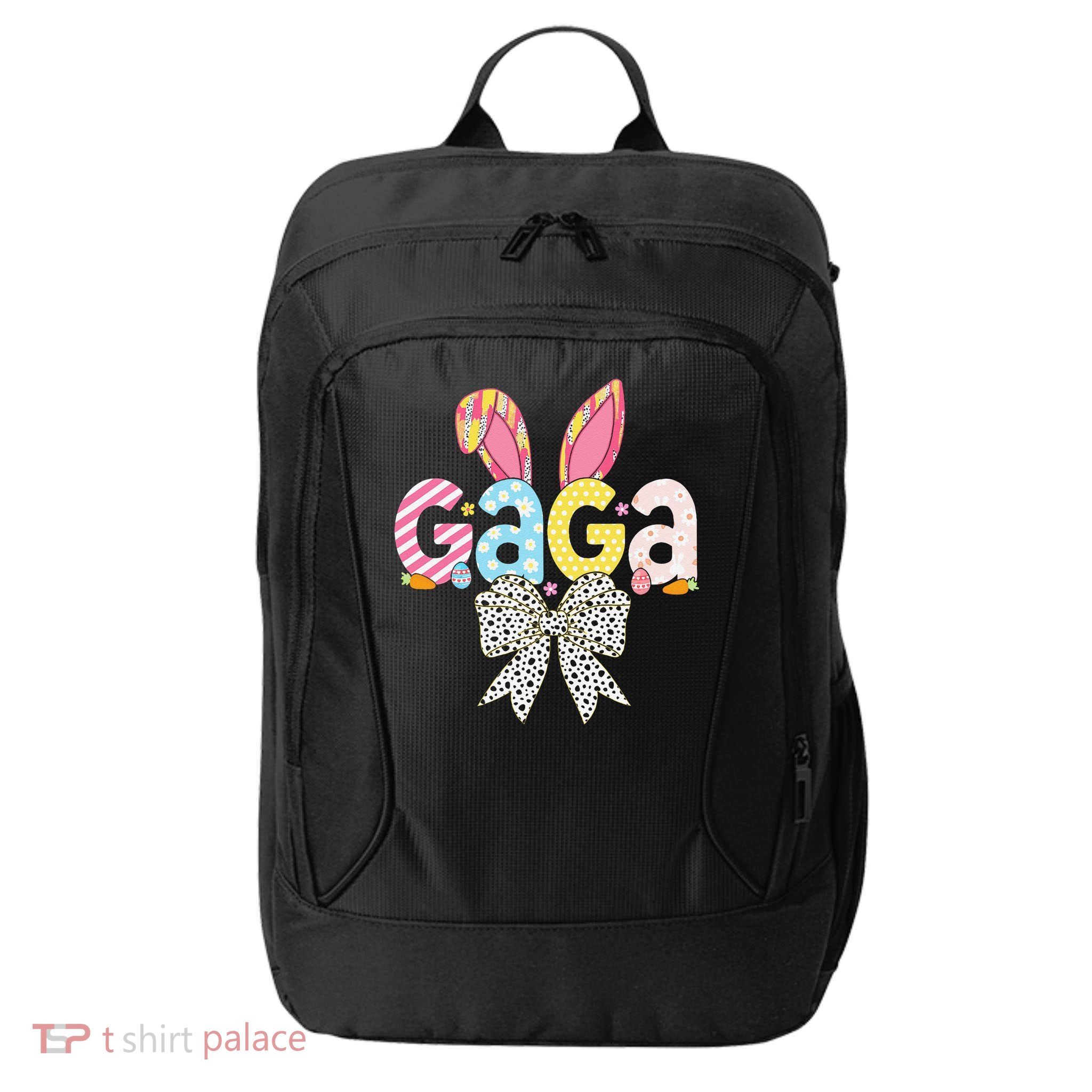 Gaga Easter Bunny Coquette Bow Women Happy Easter Day City Backpack