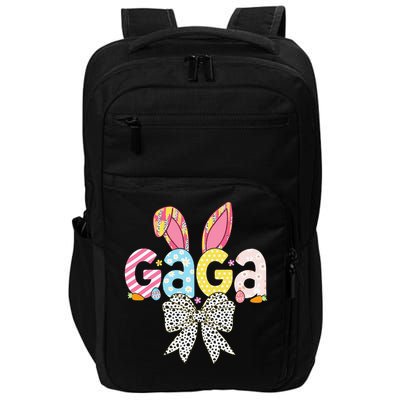 Gaga Easter Bunny Coquette Bow Women Happy Easter Day Impact Tech Backpack