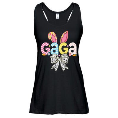Gaga Easter Bunny Coquette Bow Women Happy Easter Day Ladies Essential Flowy Tank