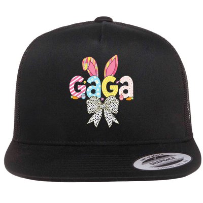 Gaga Easter Bunny Coquette Bow Women Happy Easter Day Flatbill Hat