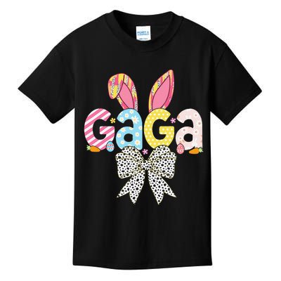 Gaga Easter Bunny Coquette Bow Women Happy Easter Day Kids T-Shirt