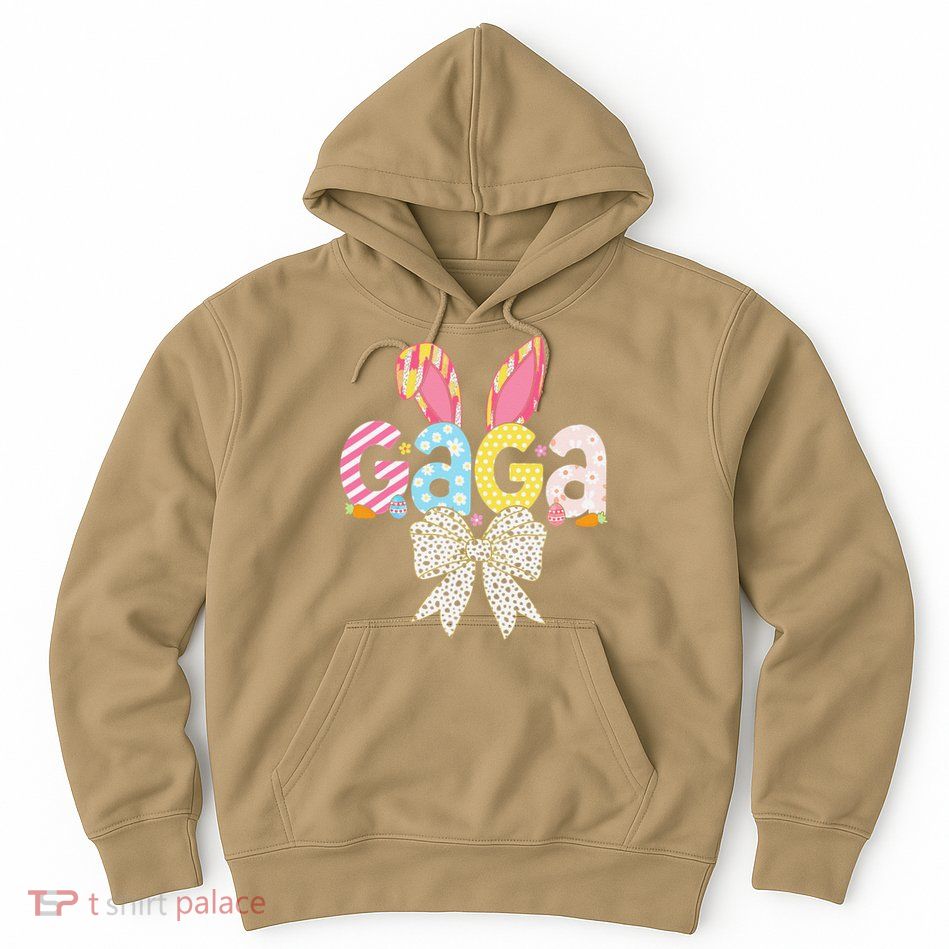 Gaga Easter Bunny Coquette Bow Women Happy Easter Day Hoodie