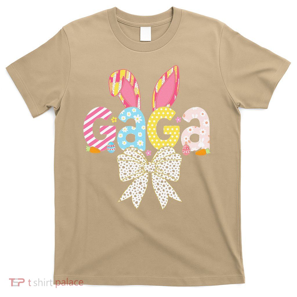 Gaga Easter Bunny Coquette Bow Women Happy Easter Day T-Shirt