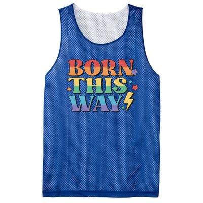 Gay Equality Born This Way Cool Gift Mesh Reversible Basketball Jersey Tank