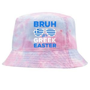 Greek Easter Bruh Funny Retro Sunglasses Greek Easter Tie-Dyed Bucket Hat