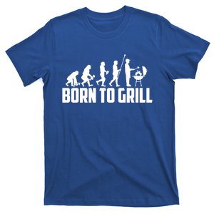 Grilling Evolution Born To Grill Funny Grillfather Bbq Gift T-Shirt